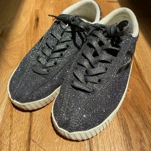 Silver sparkle tretorn sneaker